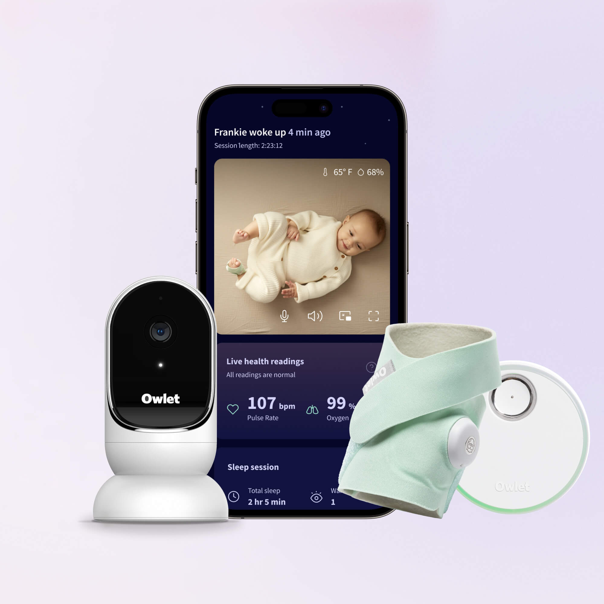 Baby monitor with 3 hot sale cameras