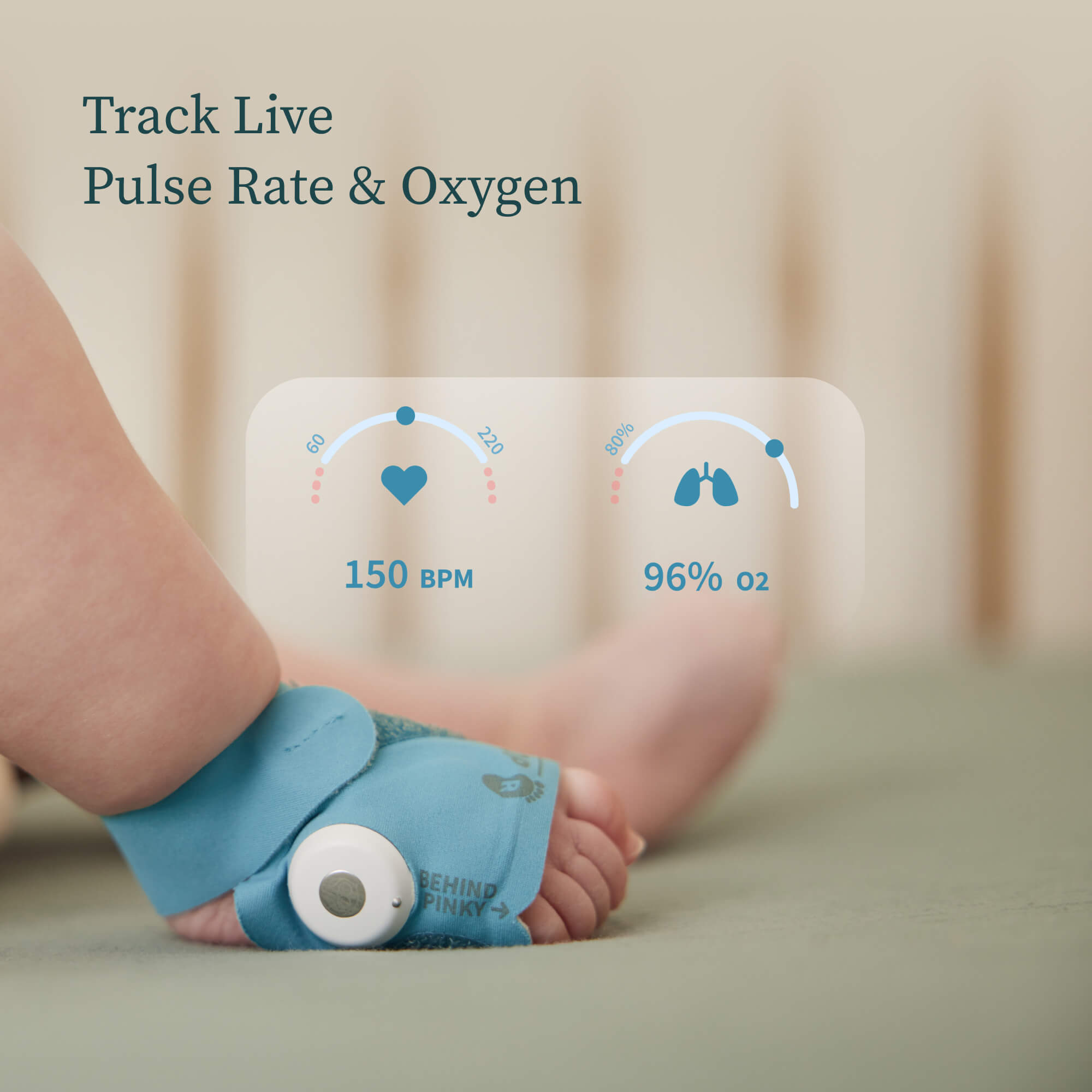 Track live pulse rate & oxygen