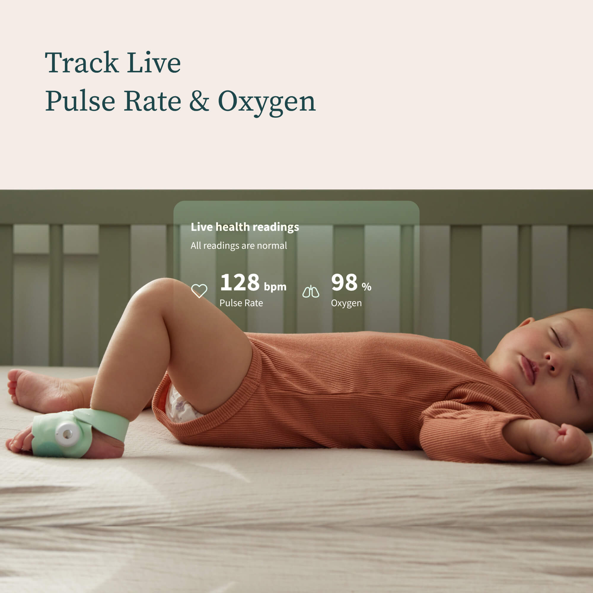Track live pulse rate and oxygen