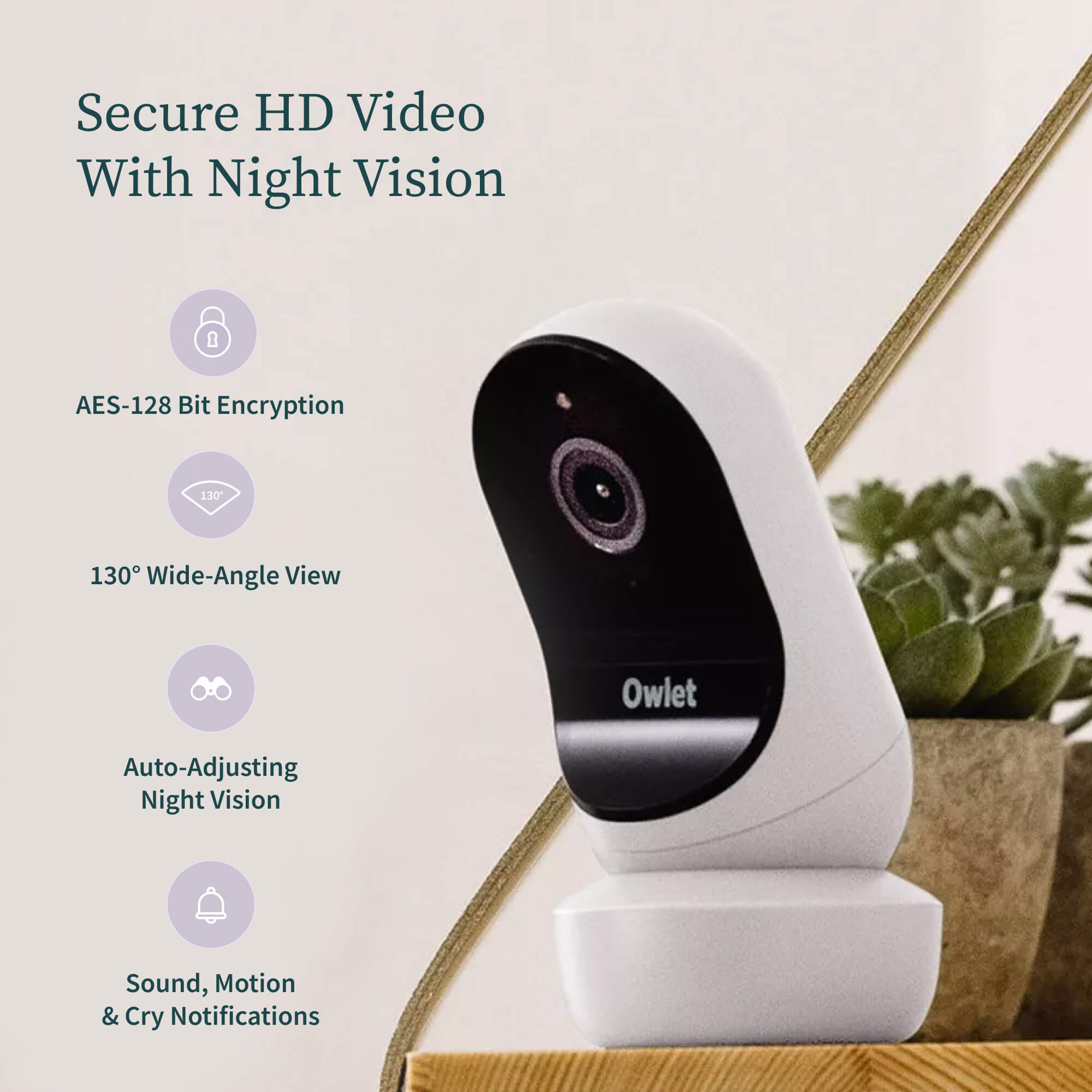 Secure HD video with night vision