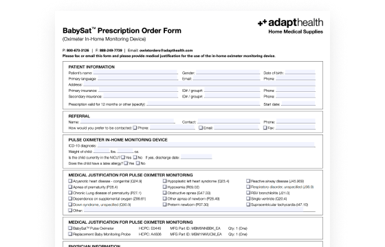 BabySat® RX Order Form