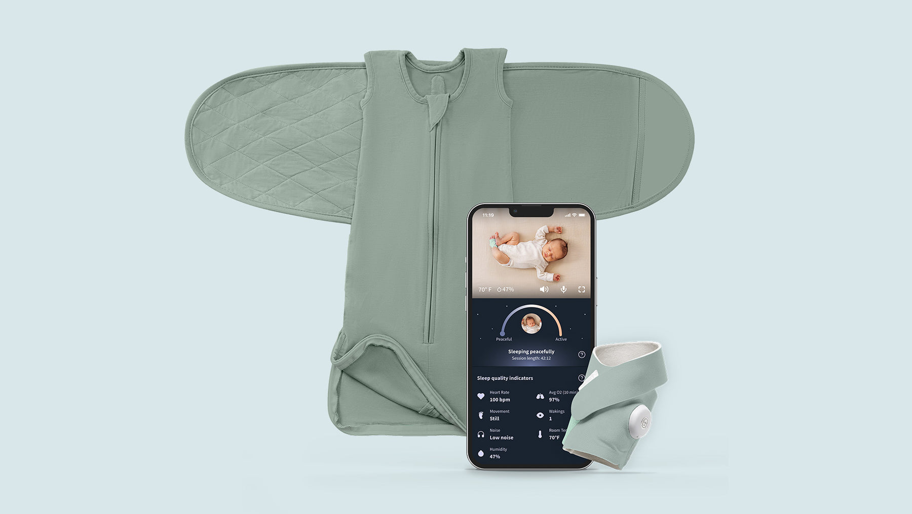 Owlet® Dream Sleeper with Swaddle